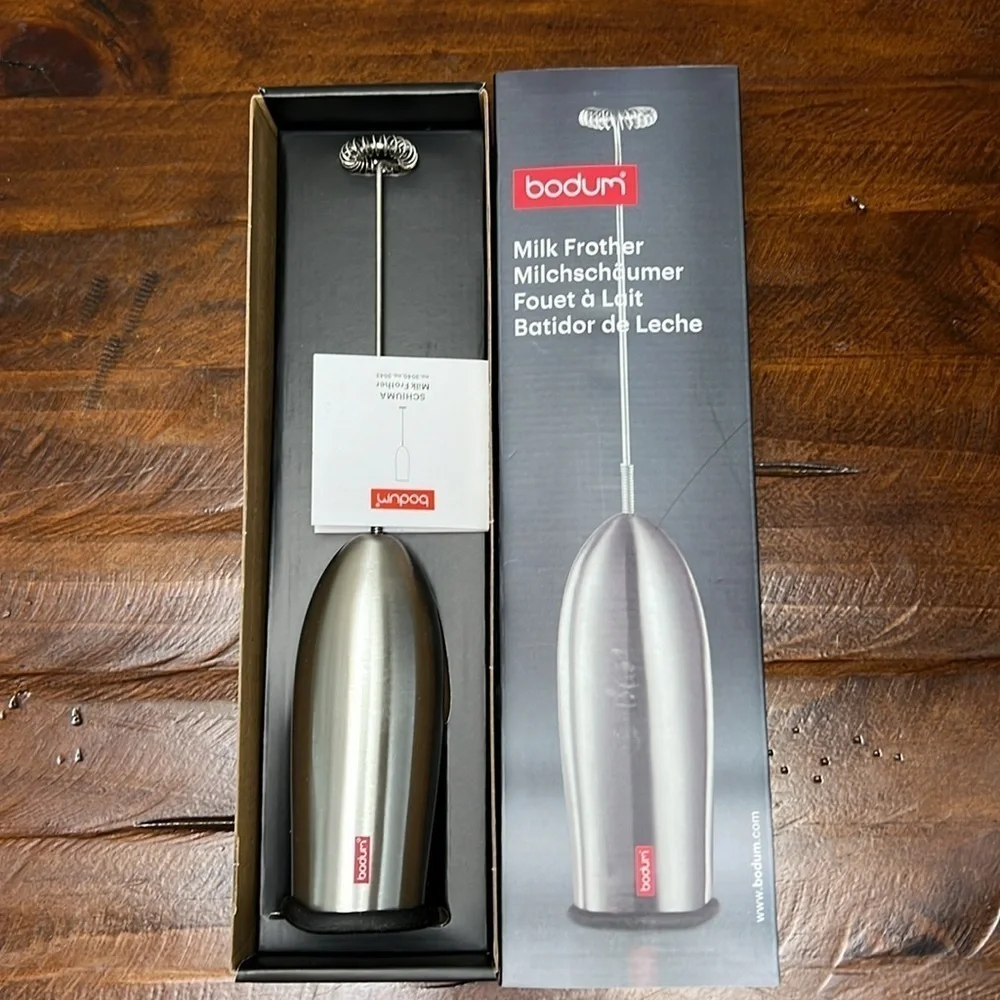 Bodum Schiuma Milk Frother - Stainless Steel